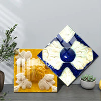 10pcs Portuguese Relief Tile Stickers for Home Decor