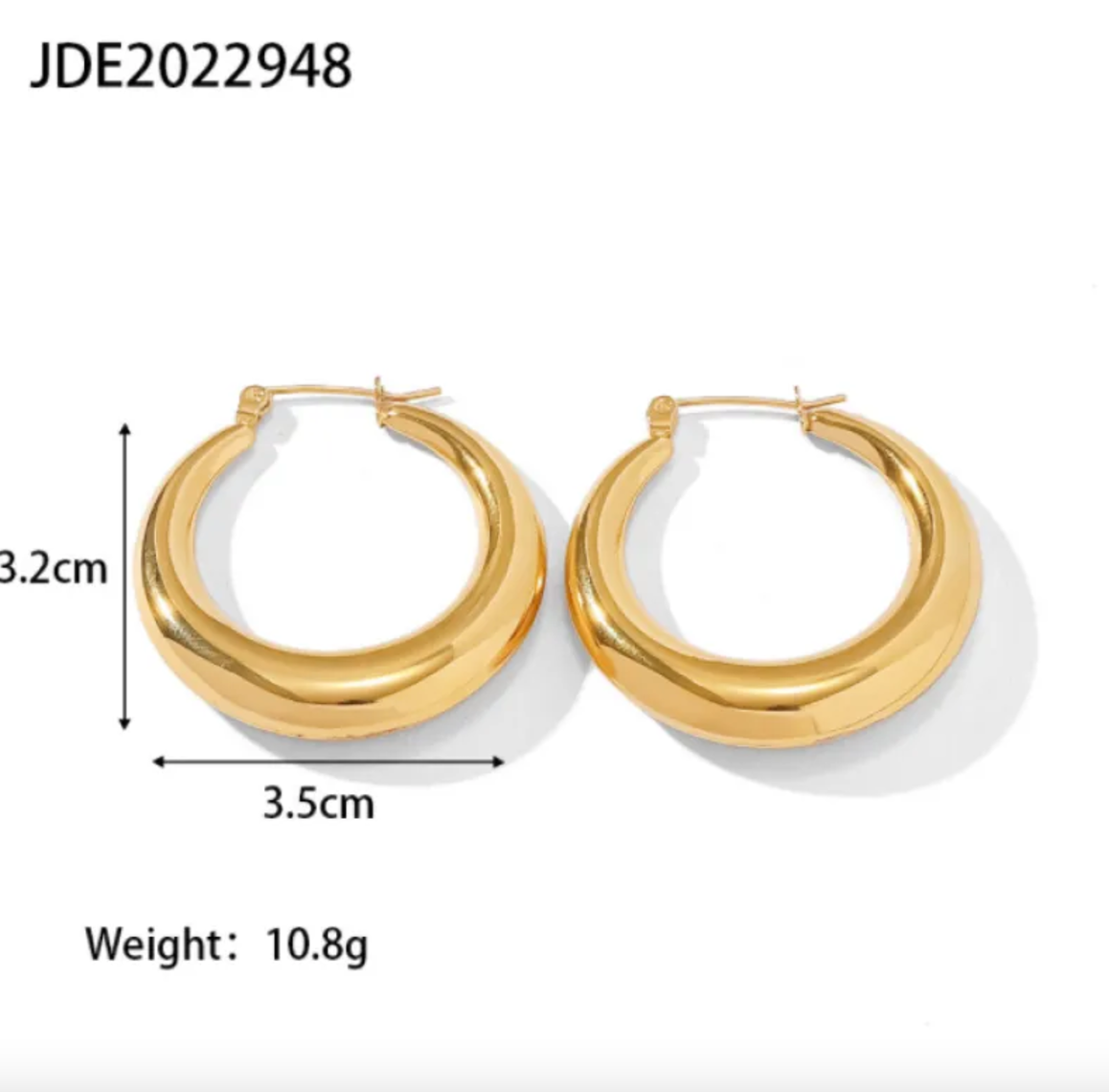 Geometric Stainless Steel Vintage Earrings