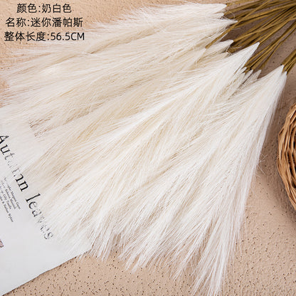 Mini Pampas Grass Artificial Flowers for Home Decor
