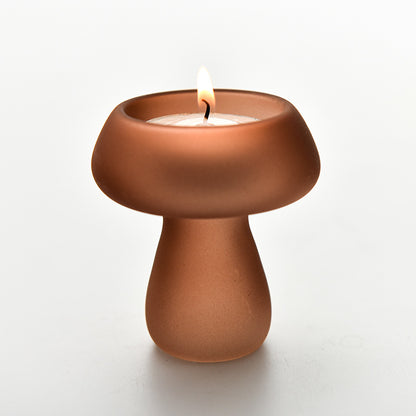 Creative Mushroom Glass Candle Holder for Home Decor