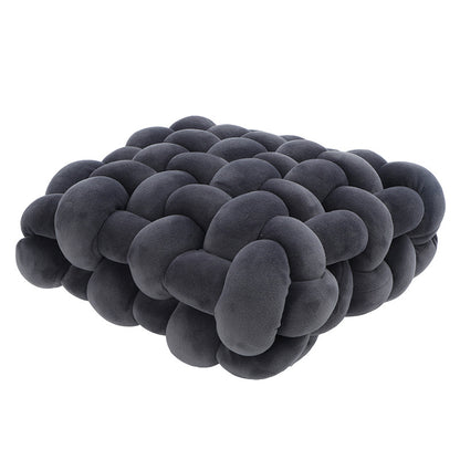 Woven Square Plush Cushion for Creative Home Decor
