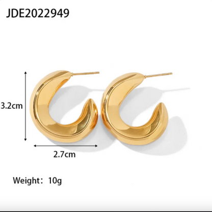 Geometric Stainless Steel Vintage Earrings