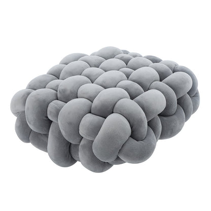 Woven Square Plush Cushion for Creative Home Decor