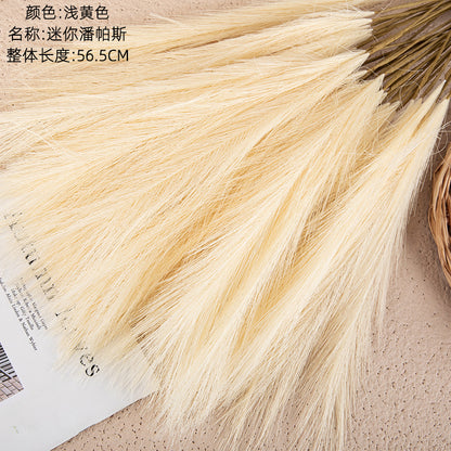 Mini Pampas Grass Artificial Flowers for Home Decor