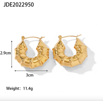 Geometric Stainless Steel Vintage Earrings