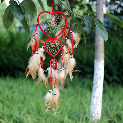 Five Ring Dream Catcher Decorative Wall Art