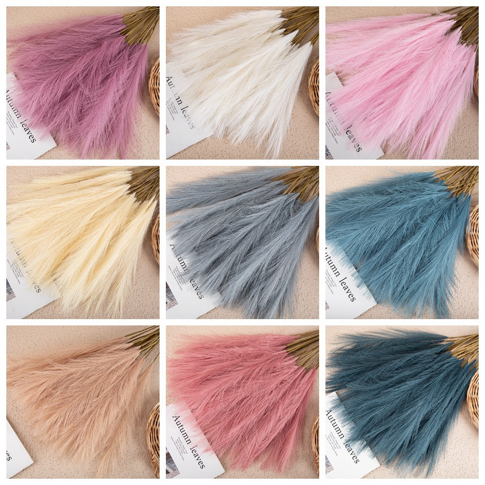 Mini Pampas Grass Artificial Flowers for Home Decor