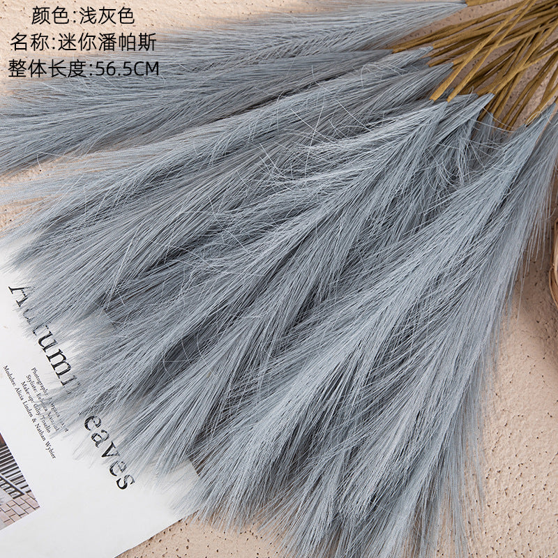 Mini Pampas Grass Artificial Flowers for Home Decor