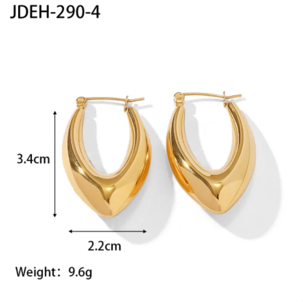 Geometric Stainless Steel Vintage Earrings