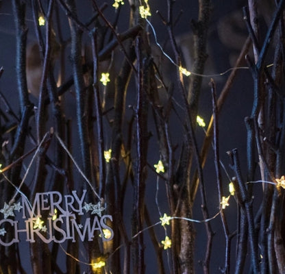 LED Copper Wire Star String Lights for Home Decor