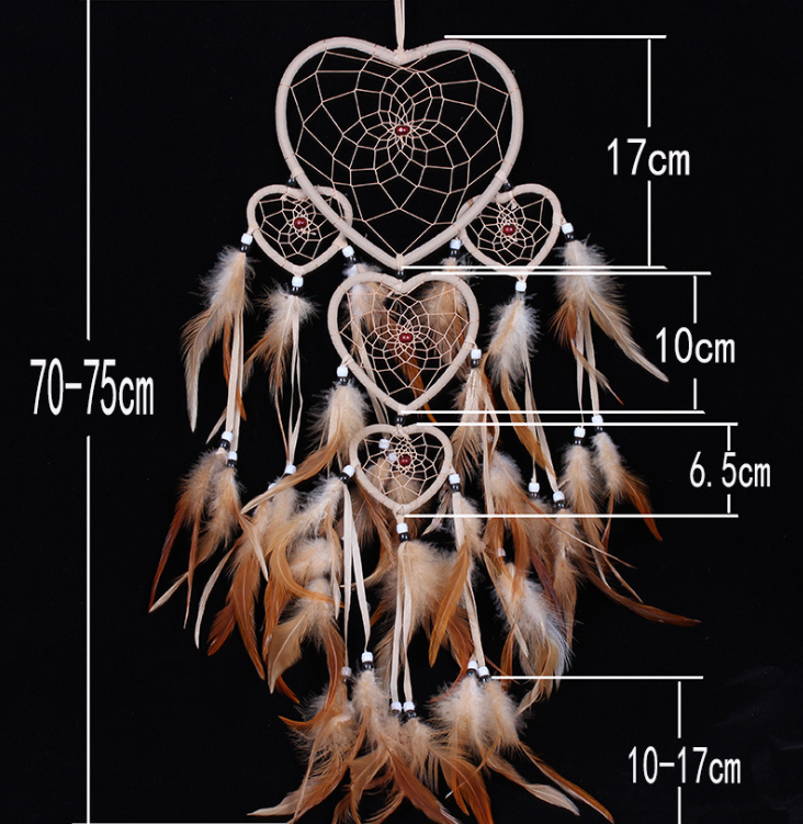 Five Ring Dream Catcher Decorative Wall Art