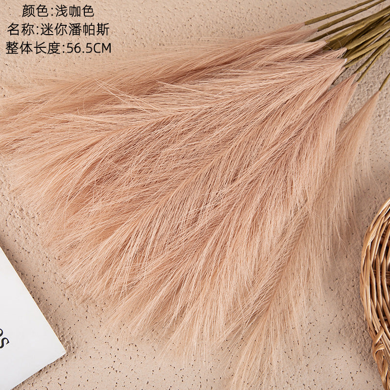 Mini Pampas Grass Artificial Flowers for Home Decor