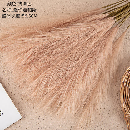 Mini Pampas Grass Artificial Flowers for Home Decor