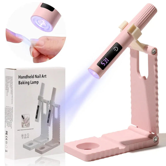 Rechargeable UV LED Nail Lamp – Portable Timer Touch Gel Polish Quick Nail Dryer