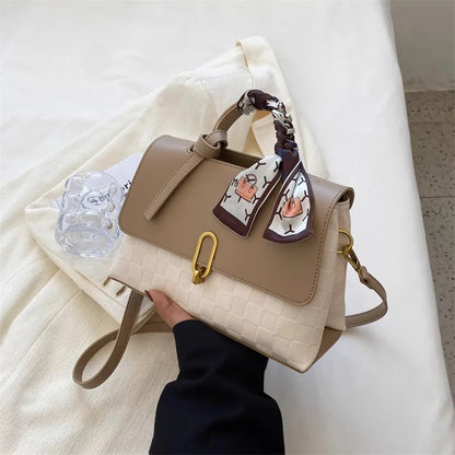 Checkered Flap Crossbody Bag