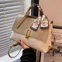 Checkered Flap Crossbody Bag