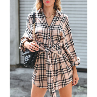 Amazon Checkered Tie-Up Shirt in Stock