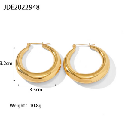 Geometric Stainless Steel Vintage Earrings