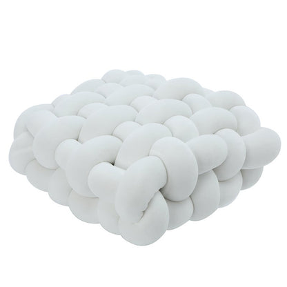 Woven Square Plush Cushion for Creative Home Decor