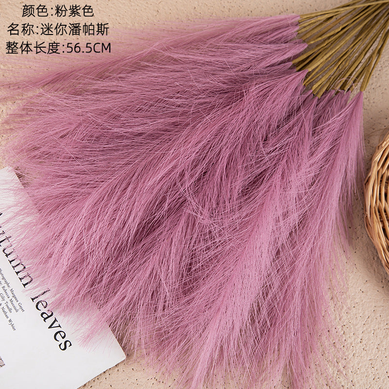 Mini Pampas Grass Artificial Flowers for Home Decor