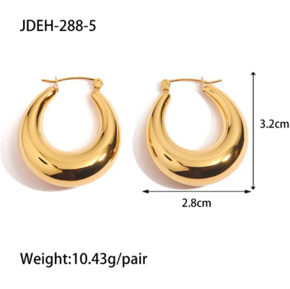 Geometric Stainless Steel Vintage Earrings