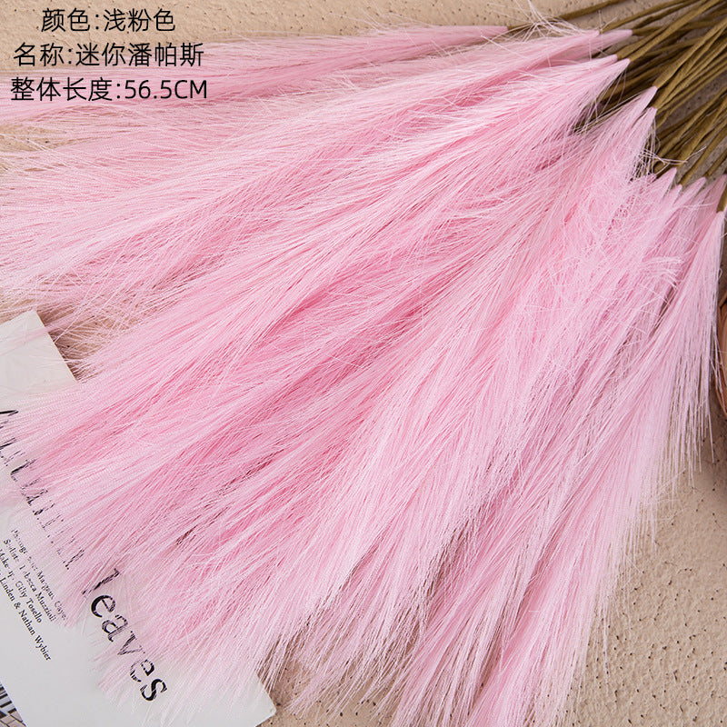 Mini Pampas Grass Artificial Flowers for Home Decor