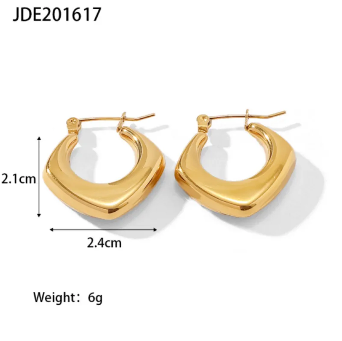 Geometric Stainless Steel Vintage Earrings