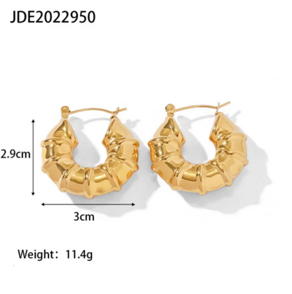 Geometric Stainless Steel Vintage Earrings